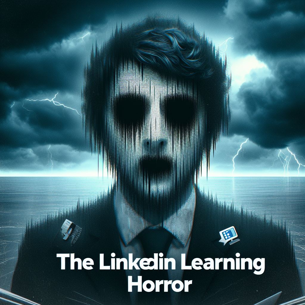 Generating a LinkedIn Learning horror story with Microsoft Copilot
